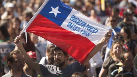 Manifestación en Chile