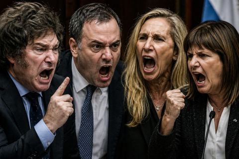 Milei, Adorni, Karina, Bullrich