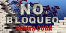 No al bloqueo Cuba