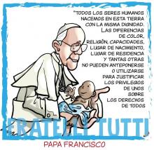 Viñeta Encíclica Fratelli Tutti