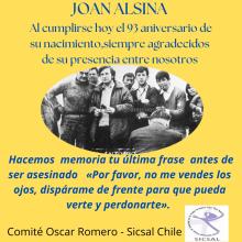 Joan Alsina, presbitero Catalan,  asesinado en Chile
