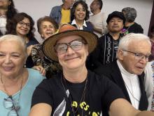 En comunidad compartiendo camino a Guatemala